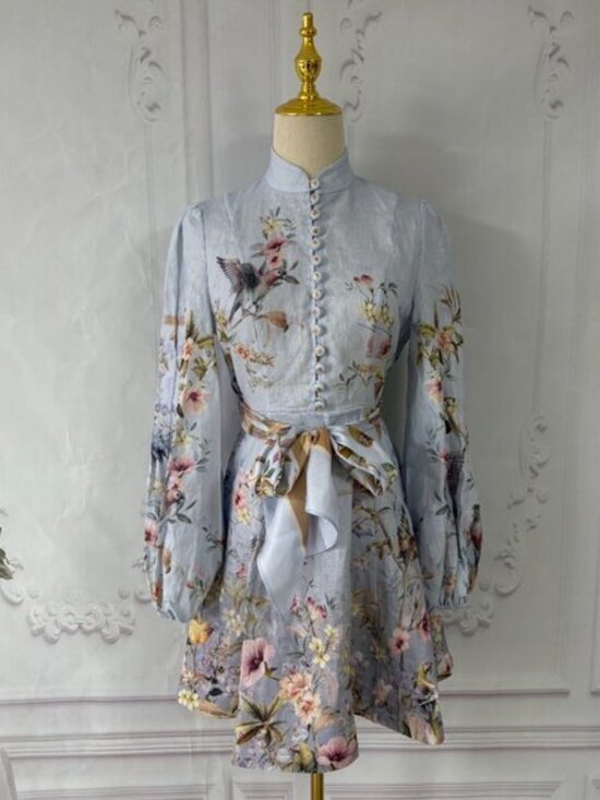 NWOT! Zimmermann Rebellion Button Mini Dress - Picture 4 of 13